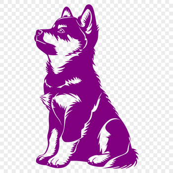 Stunning Sitting Puppy PNG