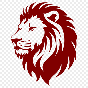 A majestic lion's head with a regal expression, ideal for vector designs.