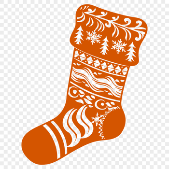 Free Stocking In SVG & DXF