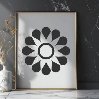 Artistic Sunflower - Laser SVG