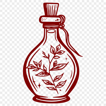 Free Potion Bottle SVG, PNG, PDF And DXF Files