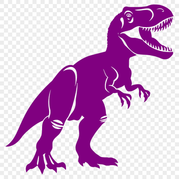 A detailed SVG design of a large dinosaur, suitable for cutting machines and digital editing.