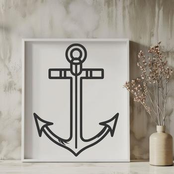 Artistic Anchor - Procreate DXF