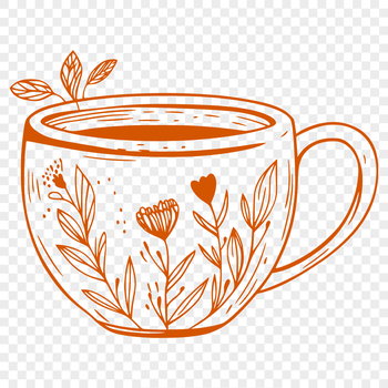 A simple cup illustration with a clean design, suitable for vector art projects.