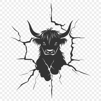 Free Creative Highland Cow - Free SVG Download, Commercial Use