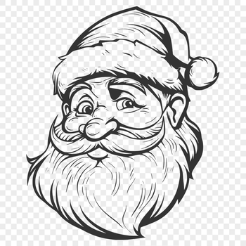 Father Christmas In SVG, PNG, PDF And DXF Files