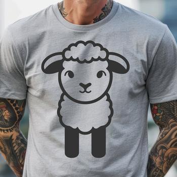 Beautiful Lamb - SVG Format