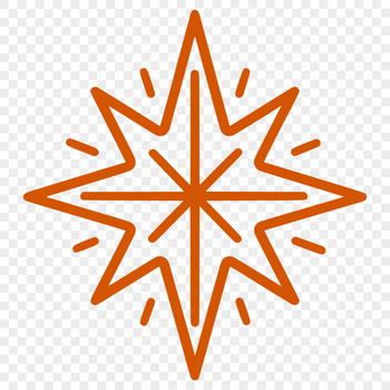 A stylized, geometric star shape created as an SVG vector graphic, suitable for digital design and cutting machines.