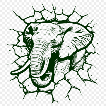 Creative Elephant Smashing Through Wall PDF