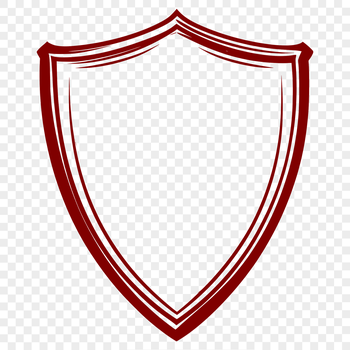 A geometric shield design in vector format, suitable for cutting machines or laser engraving.