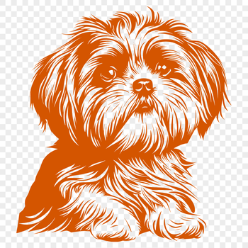 A vector graphic representation of a domesticated pet animal.
