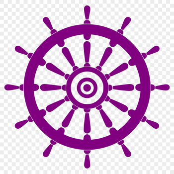 Unique Ships Wheel Digital Drawing