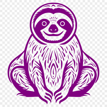 Stunning Sloth Template