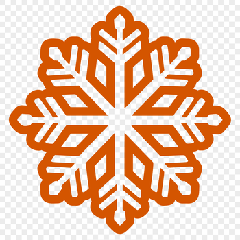 Illustrative snowflake design in vector format, ideal for digital applications.