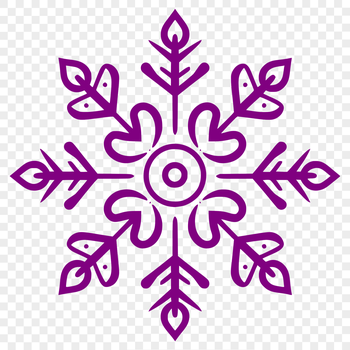 A delicate winter snowflake designed as vector art.