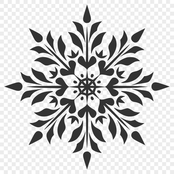 Free Unique Snowflake Stencil