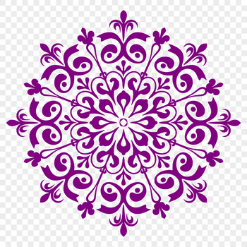 A delicate 2D snowflake design suitable for vector art projects.