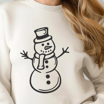 Beautiful Snowman In PDF Format