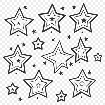 A vector star graphic used as clip art, suitable for various digital design applications.