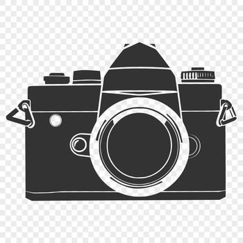 A simple digital camera icon made in vector format.