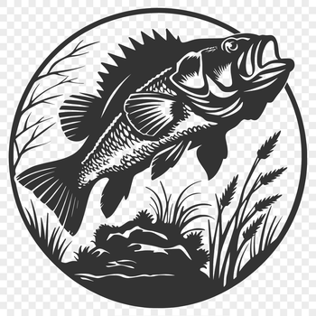 A clear illustration of a Crappie fish from a full-body perspective.