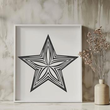 Free Star Decal - Free DXF