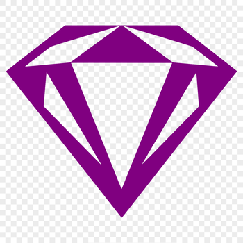 A geometric shape with sharp edges and pointed vertices, rendered in vector format.