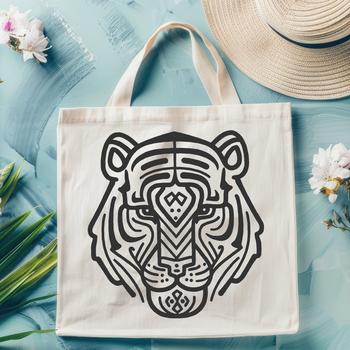 Free Unique Big Cat Digital Art