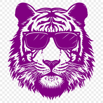 Artistic Tiger Decal