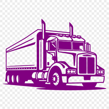 A large commercial vehicle with multiple axles and a cargo trailer.