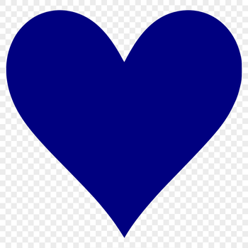 A simple heart shape with clean lines, suitable for vector design.