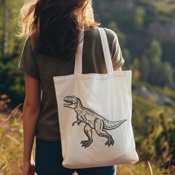 A detailed illustration of a Tyrannosaurus Rex in full body view, suitable for vector graphics and cutting machine designs.