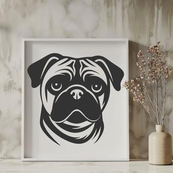 Free Pug In DXF