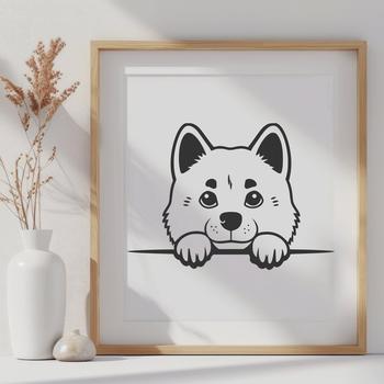 Stunning Shiba Inu - Vinyl DXF