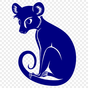 A lemur in full body pose with intricate details and textures.