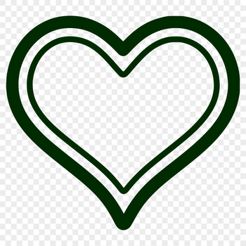 An SVG vector design of a stylized heart motif.
