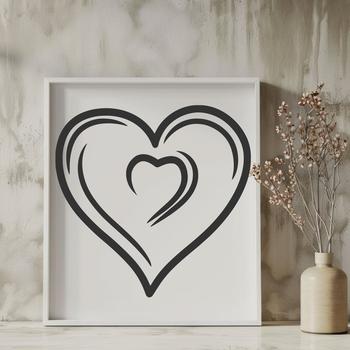 An SVG icon of a stylized heart, suitable for vector design and commercial or personal use.