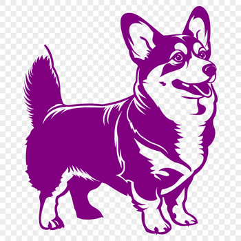 Artistic Standing Welsh Corgi Image