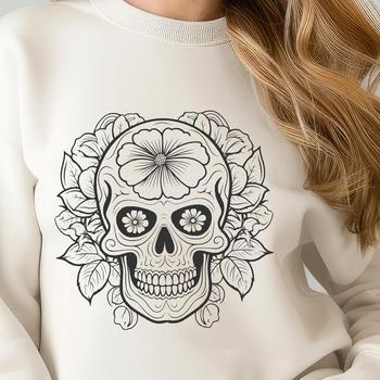 Ornate Skull - For Sublimation Project