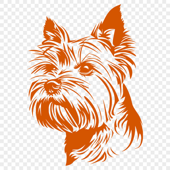 A small dog breed with a distinctive head shape, depicted in high detail.