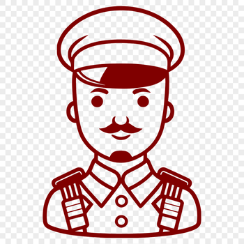 A detailed illustration of a soldier in uniform, suitable for commercial or personal use as vector art.