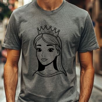 A young girl dressed in royal attire, ideal for crafting and design projects.