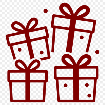 Minimalist Present Design Vector A minimalist gift box with a ribbon and bow, suitable for vector art projects.