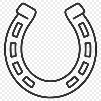 SVG horse shoe design for commercial use and personal projects
