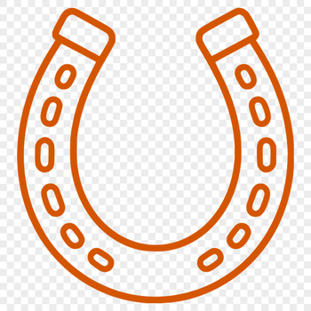 SVG horse shoe vector art for web design and DIY projects