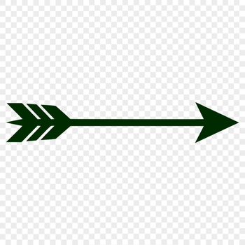 Arrow SVG template for laser engraving, web design, and DIY projects