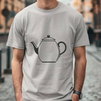 A detailed illustration of a teapot, ideal for crafting and DIY projects.
