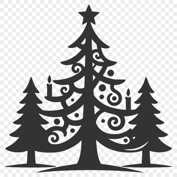 An SVG graphic representation of a festive holiday tree.