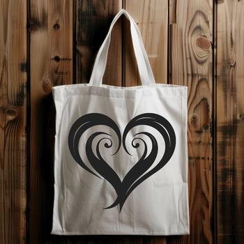 An ornate illustration of a heart shape.
