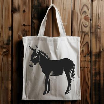 Free Standing Donkey Clip Art
